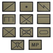 Militärische Symbole Textil Patch