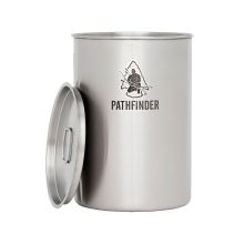 Edelstahl Becher mit Deckel 1.4 Liter