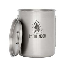 Edelstahl Becher mit Deckel 700 ml